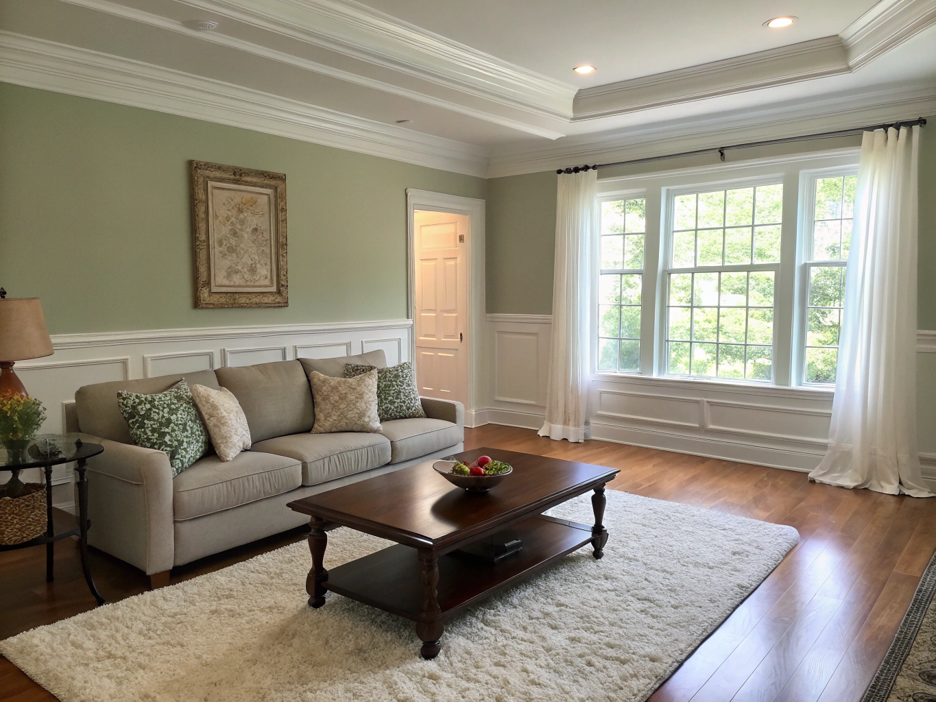 Precision wall finishing and plastering in a residential project